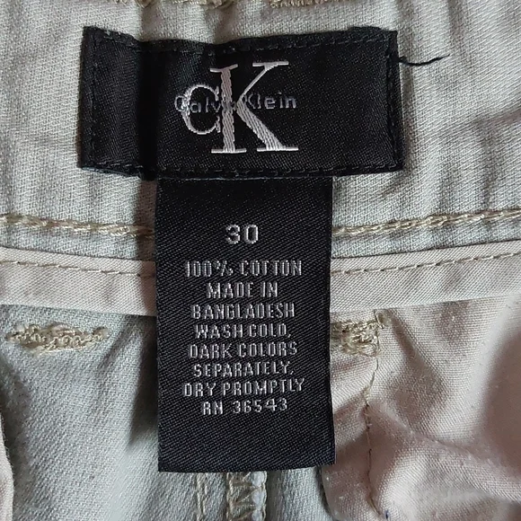 🟢 (PHIL) Calvin Klein Flat Front Cargo Shorts Size 30 - Picture 11 of 12